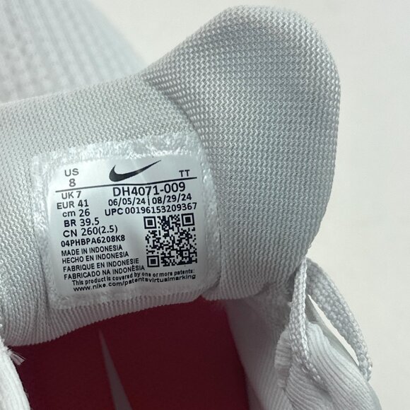 Nike Air Zoom Pegasus 39 Mens Size 8 Gray Red Running Shoes Sneakers DH4071-009 - Picture 9 of 9